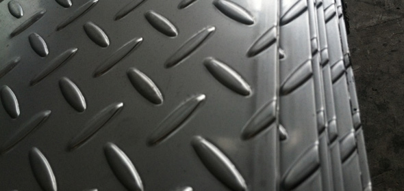 Tôles d’acier antidérapantes, aussi appelée plaque à damiers ou tôle gaufrée